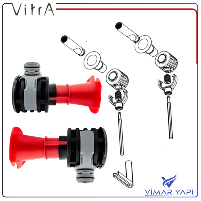 316565YP1TE VitrA-Fischer Montaj Seti Y.Alttan 178mm Y.P. - Görsel 5