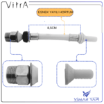 310562YP1TE VitrA-A85 Asma Klzt Tipi Taharet Hortum - Görsel 2