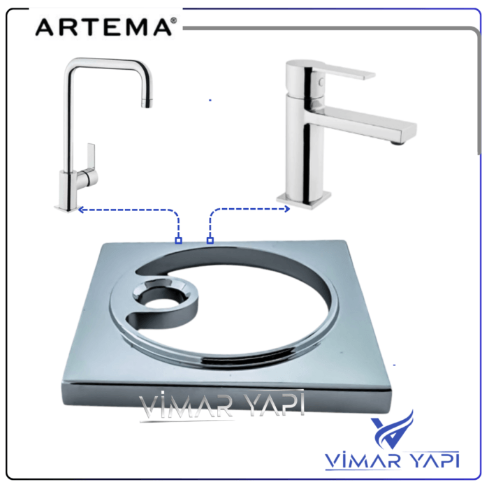 GÜNCEL TASARIM (1100 x 1100 piksel) (7) A2462301YP Flo S Eviye+Lavabo Alt Rozet - Görsel 2