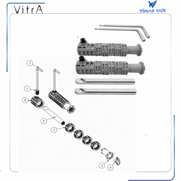 310893YP1TE V-Fit montaj seti, 150 mm 4328-9808 - Görsel 4
