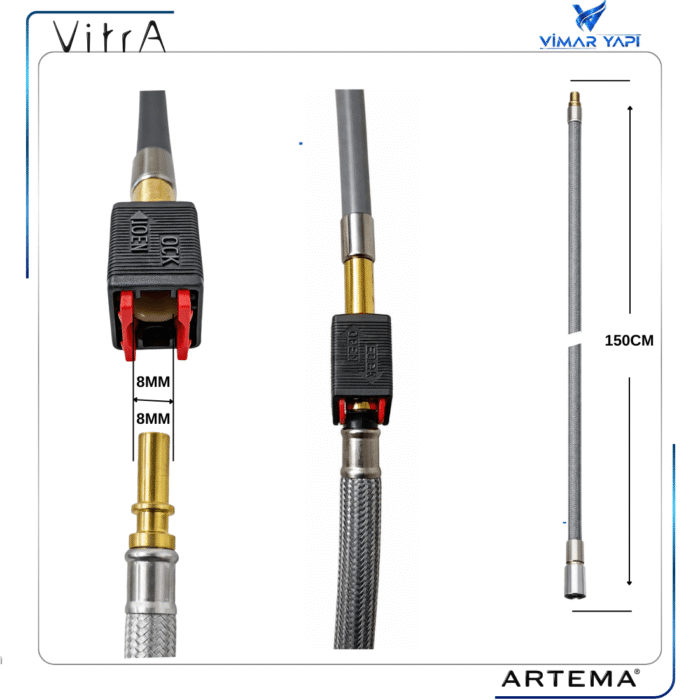 A3345101YP Eviye Bat Spiral Hortum RPE DN8 Plout (Yeni Seri) - Görsel 2