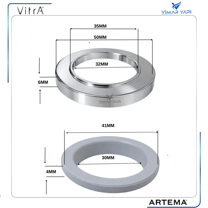 A31229YP  Gr.Rozet Rozet+O Ring. - Görsel 3