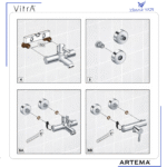 A2435501YP ARTEMA-Banyo bataryası Rozet-Ø75 mm - Görsel 5