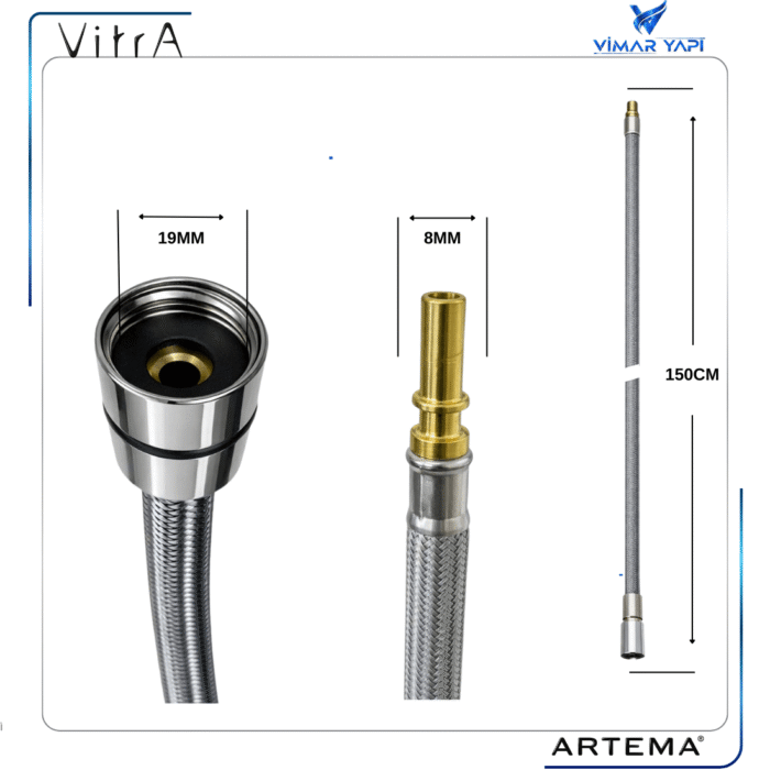 A3345101YP Eviye Bat Spiral Hortum RPE DN8 Plout (Yeni Seri) - Görsel 4