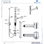 A3330001YP El Duşu Pull Down (A42147 Uyumlu) - Görsel 3