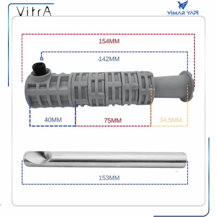 310893YP1TE V-Fit montaj seti, 150 mm 4328-9808 - Görsel 2