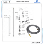 A3345101YP Eviye Bat Spiral Hortum RPE DN8 Plout (Yeni Seri) - Görsel 3