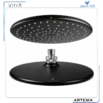 A3728792YP Siyah Duş Başlığı - Solex 26X26