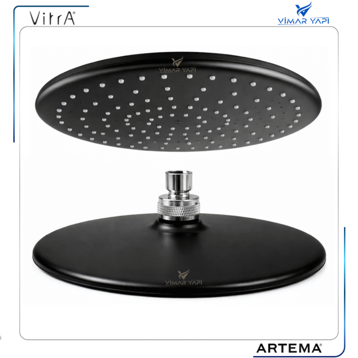 A3728792YP Siyah Duş Başlığı - Solex 26X26 - Görsel 4