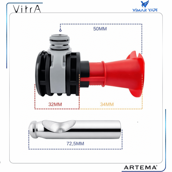 316565YP1TE Fischer Montaj Seti Y.Alttan 178mm Y.P. - Görsel 2