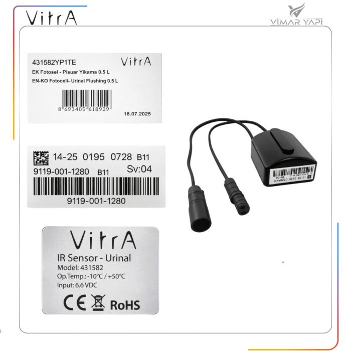 431582YP1TE VitrA-EK Fotosel - Pisuvar Yıkama 0.5 L - Görsel 3