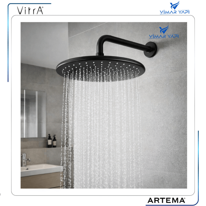 A3728792YP Siyah Duş Başlığı - Solex 26X26 - Görsel 2