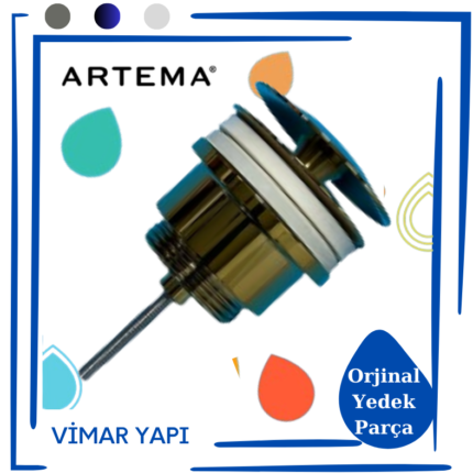 A4514823 ARTEMA-Lavabo Yuv.Süzgeç Univ. Sabit Altın