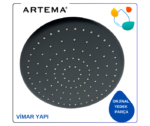 A3728792YP ARTEMA-Siyah 26 cm Duş Başlığı - Solex - Görsel 4
