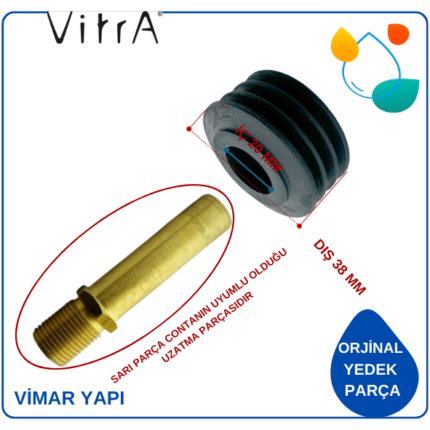 317144YP1TE VitrA-Pisuvar Temizsu giriş contası.