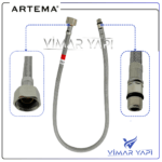 A3157598YP Flex Hortum - M10x1x18xG3/8 L700MM DN6(10' Sıcak - Görsel 3