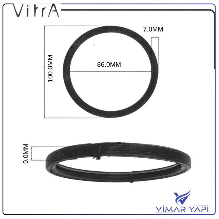426054YP 18.1 Gömme Rez 90 mm Dirsek Contası - Görsel 5
