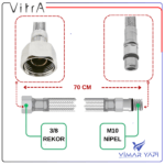 A3157598YP Flex Hortum - M10x1x18xG3/8 L700MM DN6(10' Sıcak - Görsel 5