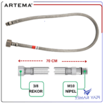 A3157598YP Flex Hortum - M10x1x18xG3/8 L700MM DN6(10' Sıcak