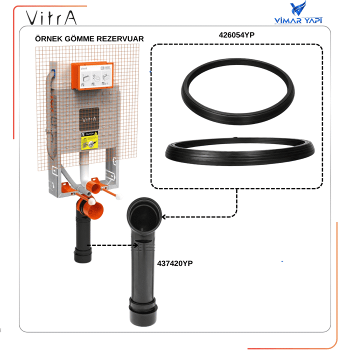 426054YP 18.1 Gömme Rez 90 mm Dirsek Contası - Görsel 2