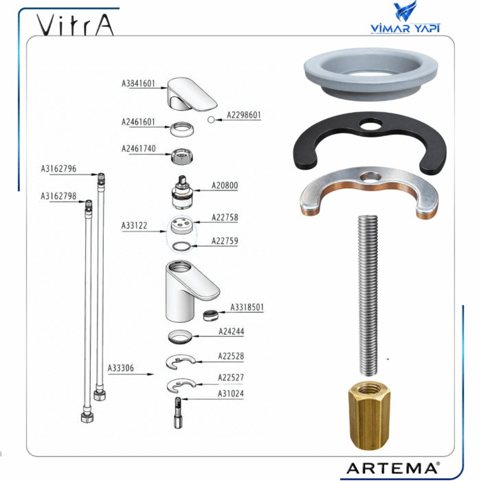 A33306YP:Gr.Tespit Plaka+Saplama_M8/L=70 - Görsel 5