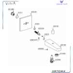 A42740 Root Square Çıkış Ucu Duş Kumandalı - Görsel 4