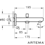 A42719 Root Round Çıkış Ucu Duş kumandalı - Görsel 4