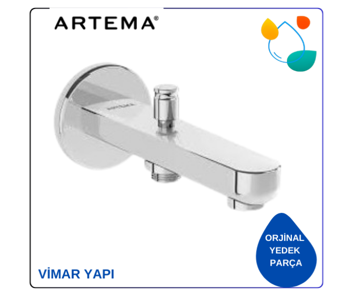 A42719 Root Round Çıkış Ucu Duş kumandalı - Görsel 1