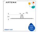 A45673 Lite LS Duş Başlığı 30 Cm Kare, krom - Görsel 3