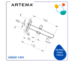A42719 Root Round Çıkış Ucu Duş kumandalı - Görsel 2