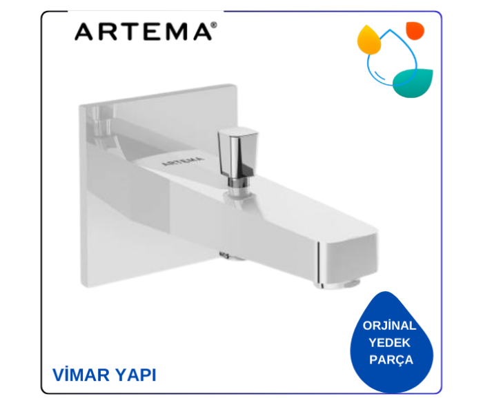 A42740 Root Square Çıkış Ucu Duş Kumandalı - Görsel 1