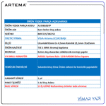 A3338101YP Askı  A45699 Kare Kolon Duş Uyumlu - Görsel 3