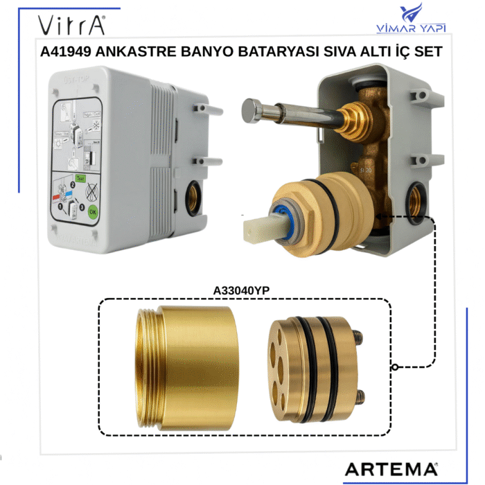 A33040YP Gövde Uzatma Grubu-Ankastre Banyo-Duş - Görsel 2
