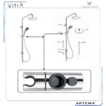 A3374801YP Oynar Askı A3348601 Kolon Duş 22MM - Görsel 3