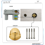 A33313YP Ankastre Lavabo Batarya Uzatması 4 cm (A42230) - Görsel 2