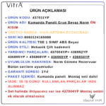 437011YP VitrA Kumanda Panel Beyaz (Norm)Ön kısım. - Görsel 5