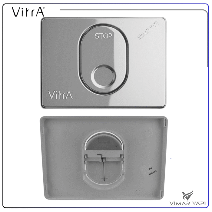 711-108022222 701-1080 VitrA Kumanda Paneli Durdurmalı Parlak Krom - Görsel 6