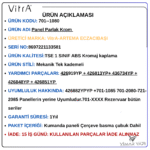701-1080 VitrA Kumanda Paneli Durdurmalı Parlak Krom - Görsel 9