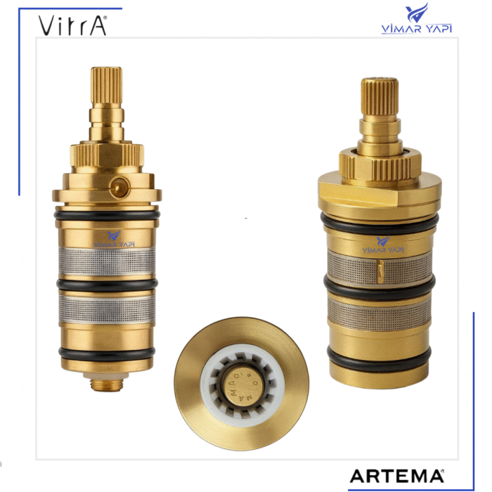 YA-YP-00252YP-5 Çıkışlı Termostatik Kartuş -SWA037 - Görsel 4