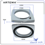 A3294701YP:Grup Rozet Q-LINE A23463YP:Eic Style O-Ring 39x3 - Görsel 2
