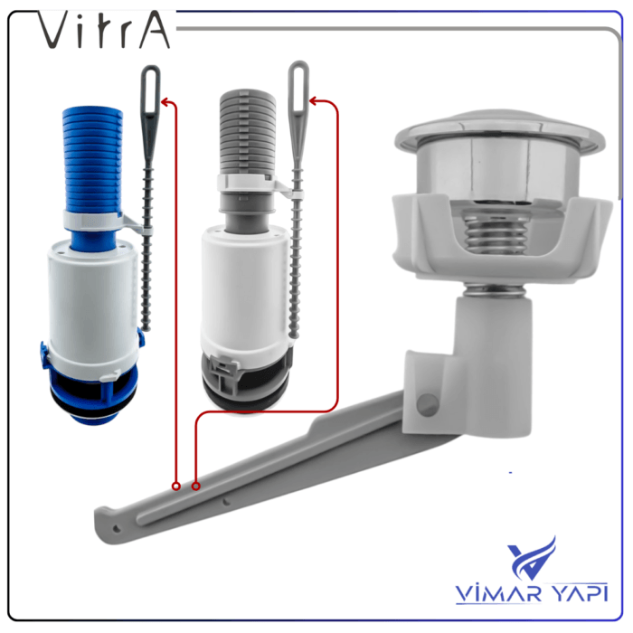313527YP1TE Basmalı Boşaltma Buton Grubu - Görsel 2