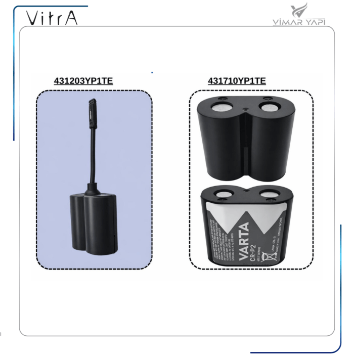 431203YP1TE  6 Volt Pil Yatağı (Lehimleme) - Görsel 2