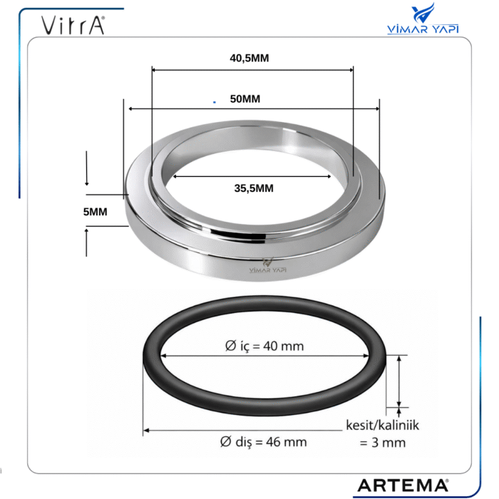 A33559YP Gövde Plastik Alt Rozeti Minimax S - Görsel 2