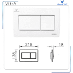 437011YP VitrA Kumanda Panel Beyaz (Norm)Ön kısım. - Görsel 4