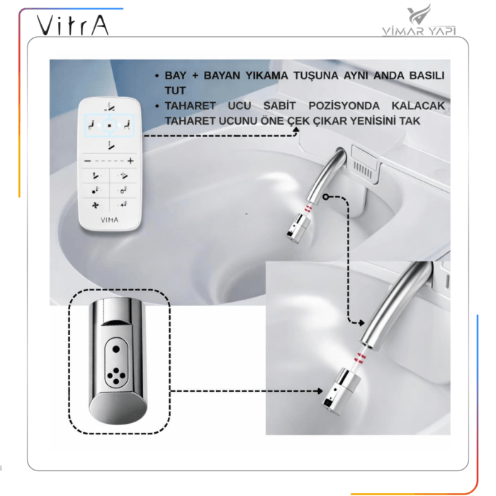 315267YP1TE V-CARE Taharet Musluğu Ucu - Görsel 2