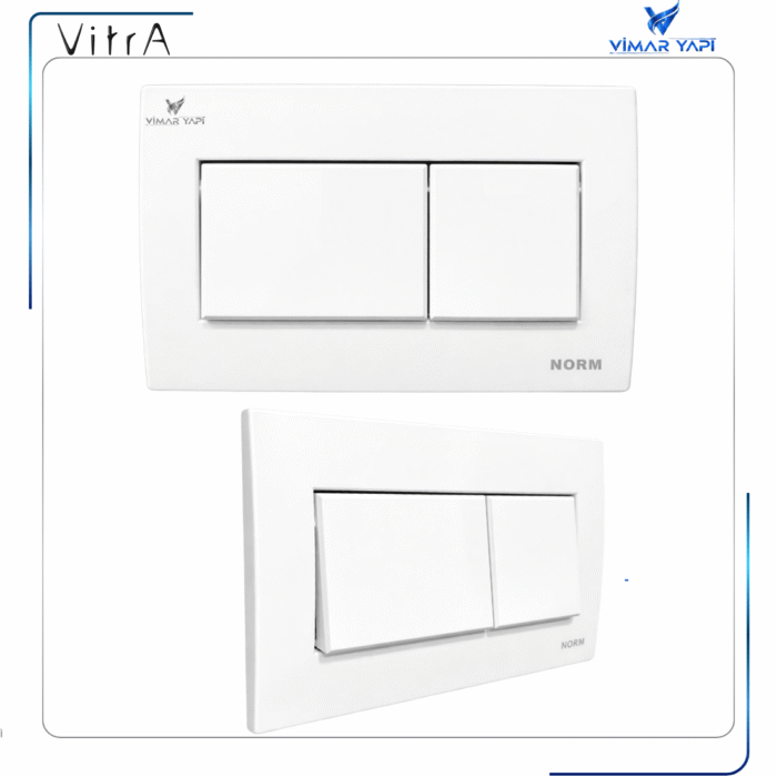 437011YP VitrA Kumanda Panel Beyaz (Norm)Ön kısım. - Görsel 5