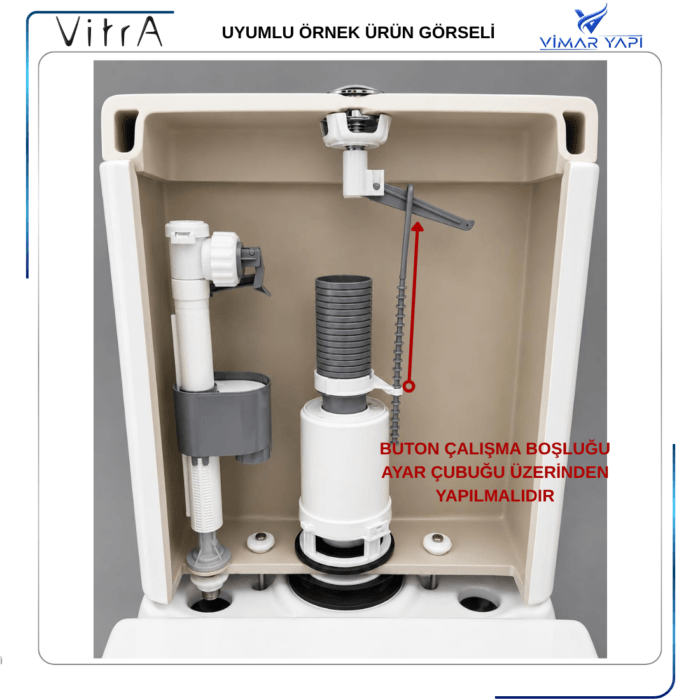 313527YP1TE Basmalı Boşaltma Buton Grubu - Görsel 3