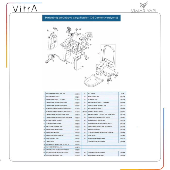 317016YP1TE V-CARE Yeni Taharet Musluk Modülü Grubu + SS Uç - Görsel 6