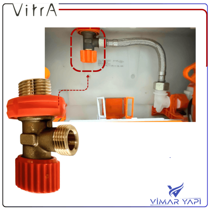 436905YP Gömme Rezervuar Ara musluk (Yeni) - Görsel 2