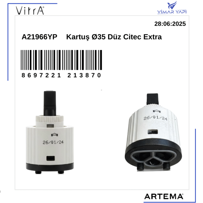 A21966YP Kartuş Ø35 Düz Citec Extra (A22640YP Yerine) - Görsel 5